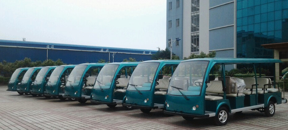 天涯海角现场电动摆渡车